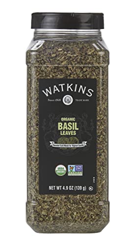 Organic Basil Spice for Bulk Food Service, 4.9oz