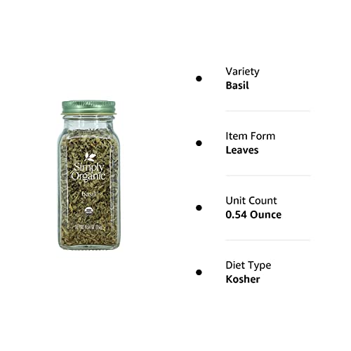 Organic Basil, Simply Fresh, 0.54 Oz