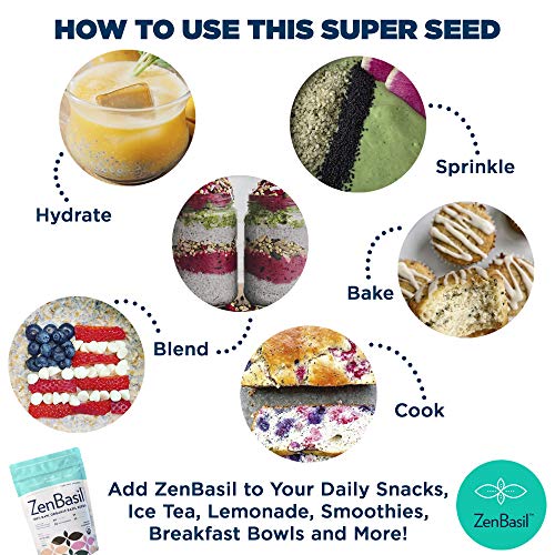 Zen Basil Seeds | Organic, Non-GMO, Plant Based, Keto