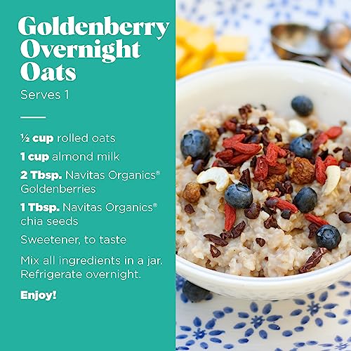 Navitas Organics Goldenberries - Organic, Non-GMO, Sun-Dried, Sulfite-Free