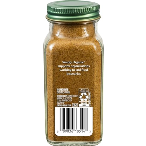 Certified Organic Ground Cumin Seed, 2.31 oz Jar