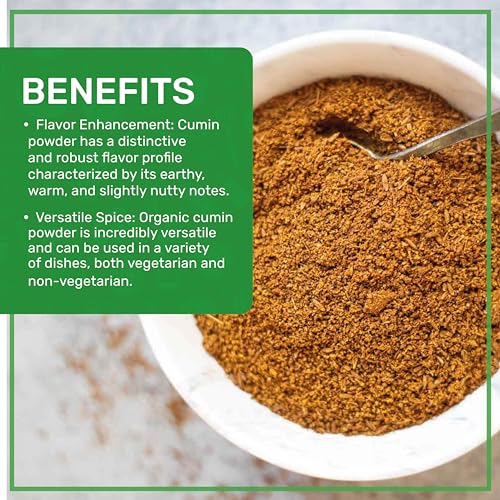 Jiva Organics Ground Cumin Powder 1 lb Jar