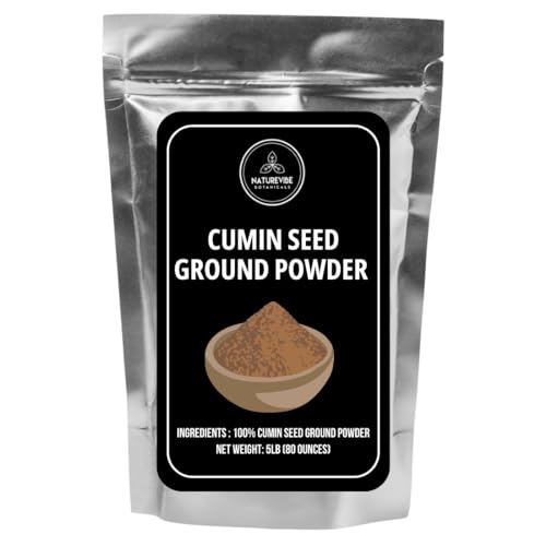 Naturevibe Botanicals Raw Cumin Powder, 5lb Adds Flavor