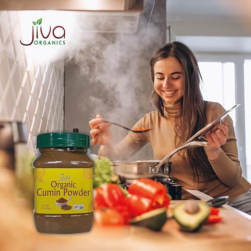 Jiva Organics Ground Cumin Powder 1 lb Jar
