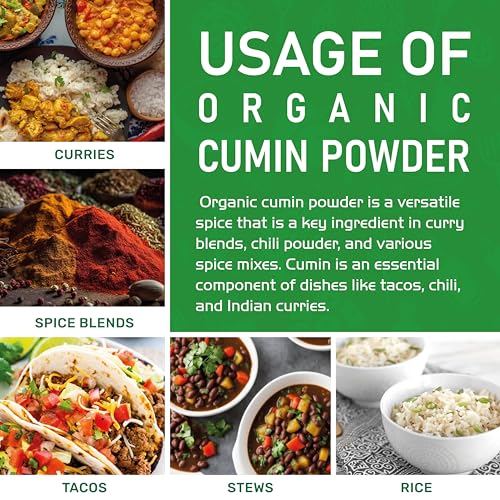 Jiva Organics Ground Cumin Powder 1 lb Jar
