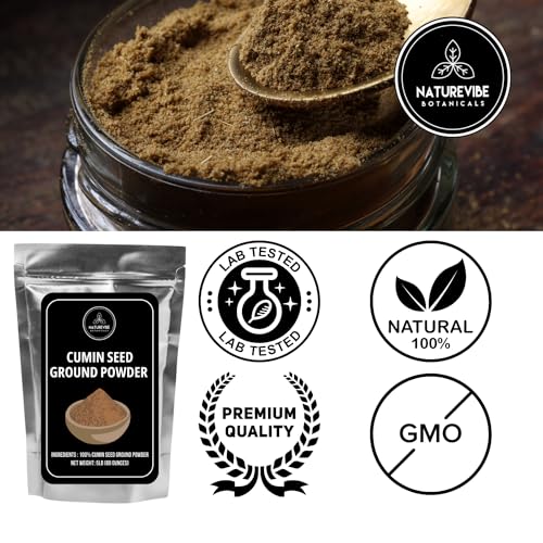 Naturevibe Botanicals Raw Cumin Powder, 5lb Adds Flavor