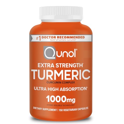 Qunol Turmeric Curcumin 1000mg Ultra High Absorption Joint Support Capsules