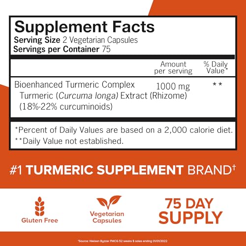 Qunol Turmeric Curcumin 1000mg Ultra High Absorption Joint Support Capsules