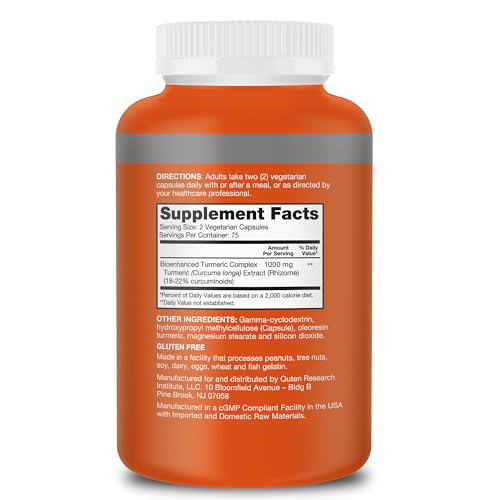 Qunol Turmeric Curcumin 1000mg Ultra High Absorption Joint Support Capsules