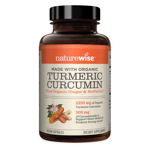NatureWise Curcumin Turmeric Capsules 2250mg with BioPerine