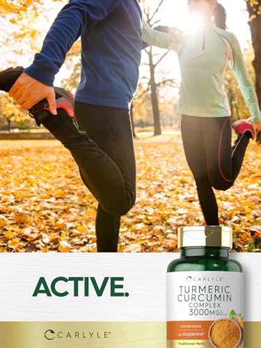 Carlyle Turmeric Curcumin with Black Pepper 3000mg Capsules