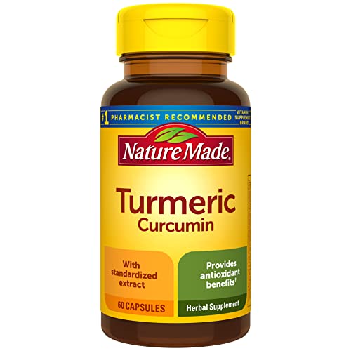Turmeric Curcumin 500 mg Capsules, Antioxidant Support, 60-Day