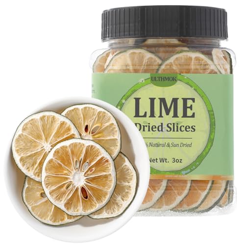 Natural Dehydrated Lime Slices for Cake, Cocktail Garnish