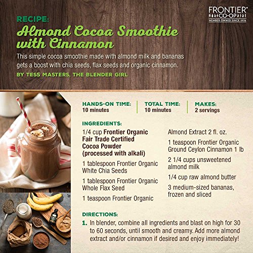 Frontier Organic Ceylon Ground Cinnamon, 1-Pound Bulk Bag