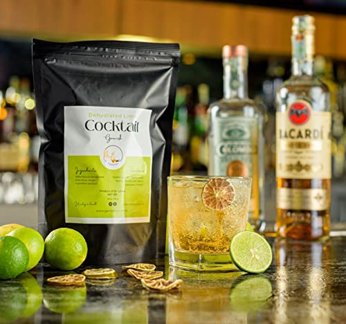 100 Dehydrated Lime Slices for Cocktails | 100% Natural