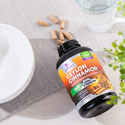 Organic Cinnamon Capsules, Non-GMO, Gluten-Free, Dairy-Free - 240 Capsules