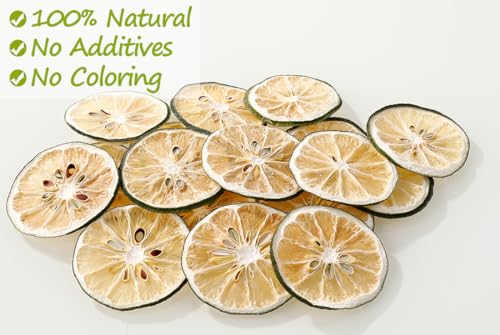 Natural Dehydrated Lime Slices for Cake, Cocktail Garnish