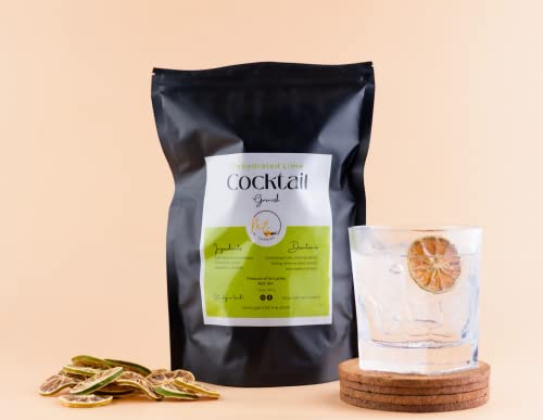 100 Dehydrated Lime Slices for Cocktails | 100% Natural