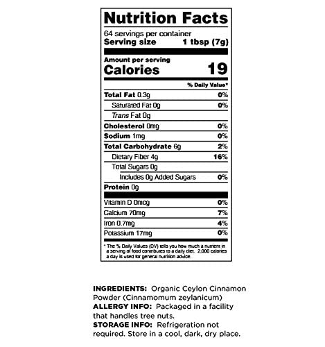 Terrasoul Superfoods Organic Ceylon Cinnamon Powder - Premium Quality