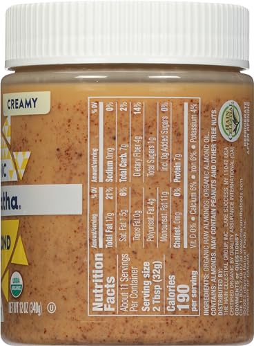 Organic Maranatha Creamy Raw Almond Butter Spread, 12oz