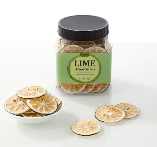 Natural Dehydrated Lime Slices for Cake, Cocktail Garnish