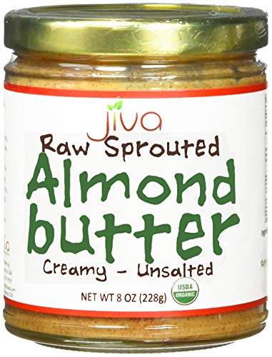 Jiva Organics Organic Raw Almond Butter- 8 oz Jar