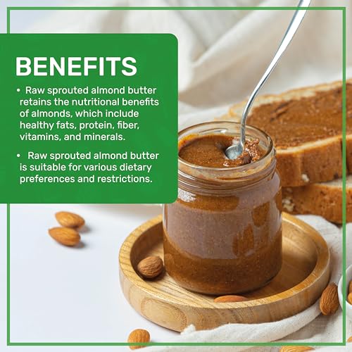 Jiva Organics Sprouted Almond Butter - 16oz Jar