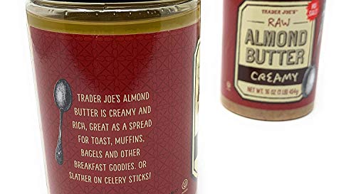 Trader Joe's Raw Creamy Unsalted Almond Butter 16 Oz