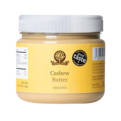 Cashew Nut Butter - Award-Winning, Pure, Smooth - 35 Oz