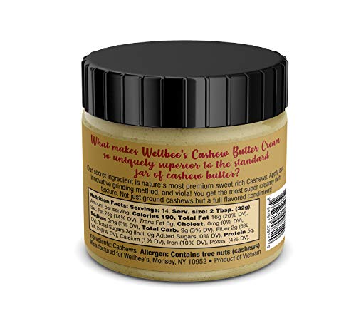 Wellbee's Paleo Raw Cashew Butter - 16 oz Jar