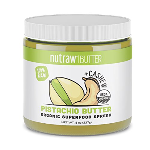 100% Organic Pistachio Cashew Butter, 8oz Superfood Spread