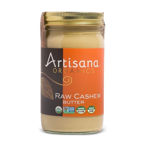 Artisana Organics Raw Cashew Butter - Vegan, Paleo - 14oz