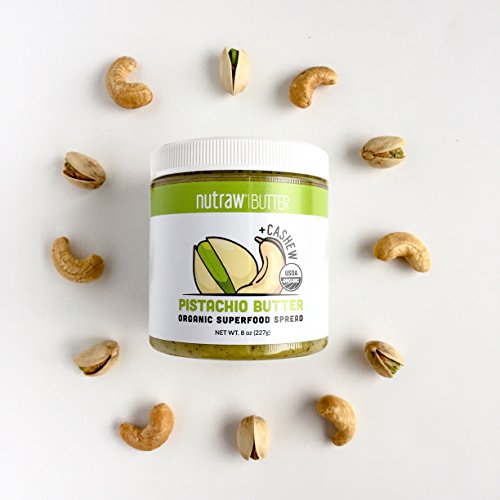 Organic Nutrawbar Raw Pistachio Cashews Butter Superfood Spread