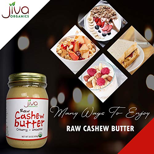 Jiva Organics Organic Cashew Butter 16-Ounce Jar