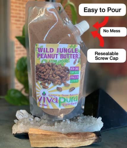 Organic Wild Jungle Peanut Butter, 9 oz, Raw