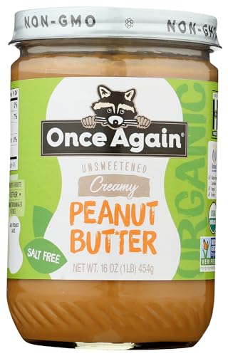 Organic Creamy Peanut Butter, 16oz - Gluten Free & Vegan