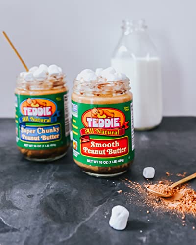 Teddie All Natural Smooth Peanut Butter, Gluten-Free Vegan