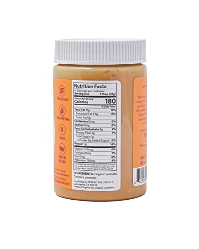 Organic Vegan Peanut Butter Spread - Naked Crunch