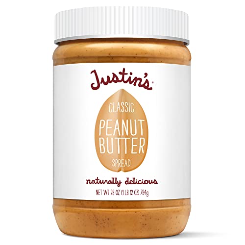JUSTIN'S Gluten-Free Peanut Butter Spread, 28 Ounce Jar