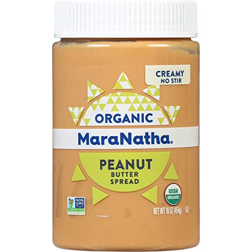 Organic Creamy Peanut Butter by MaraNatha, 16 Oz