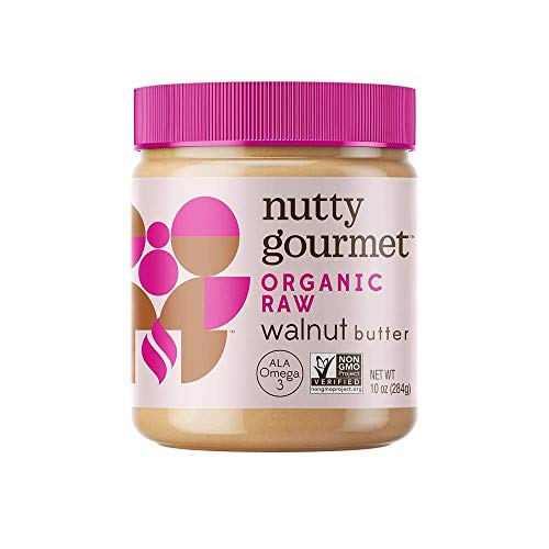 Organic Walnut Butter- Raw, Nutty, Vegan, Gluten-Free (10oz, 2 Pack)