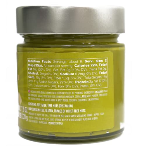 Sweet and Crunchy Pistachio Butter, 7.5 oz