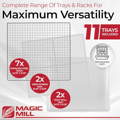 Magic Mill Pro Stainless Steel Food Dehydrator - 7 Trays