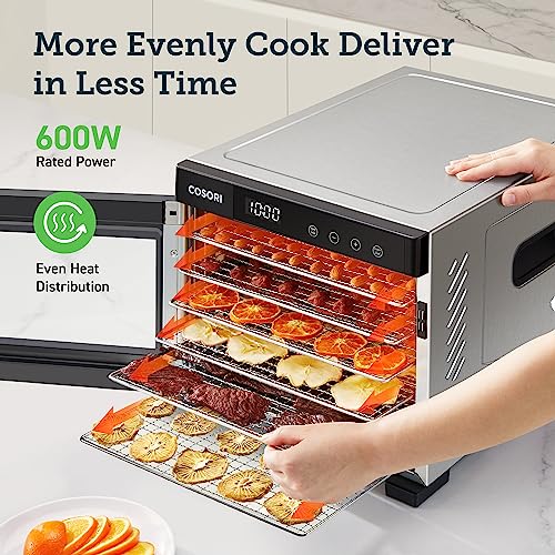 COSORI Large Food Dehydrator with Stainless Steel Trays