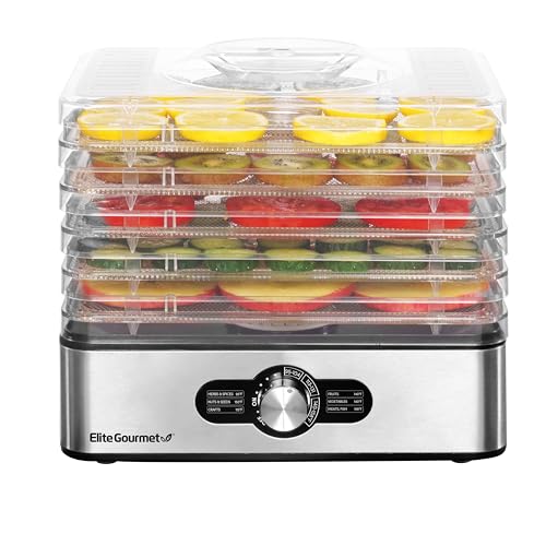 Gourmet Food Dehydrator - Adjustable Temp, Stainless Steel Trays