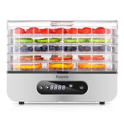 Compact Food Dehydrator Machine, 500W Dryer with Temperature