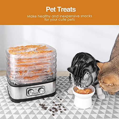 OSTBA Electric Food Dehydrator, 5 Trays, Recipe Book