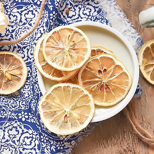 Dried Lemon Slices, 8.81oz/250g, 120+ Pieces, Cocktail & Cake