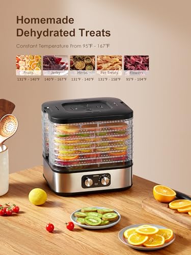 Reemix 8-Tray Electric Food Dehydrator: Preserves Raw Food
