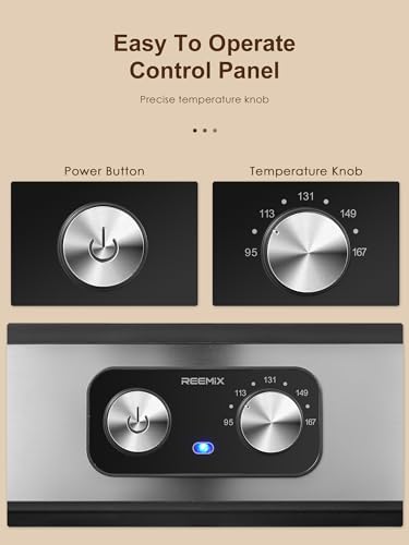 Reemix 8-Tray Electric Food Dehydrator: Preserves Raw Food